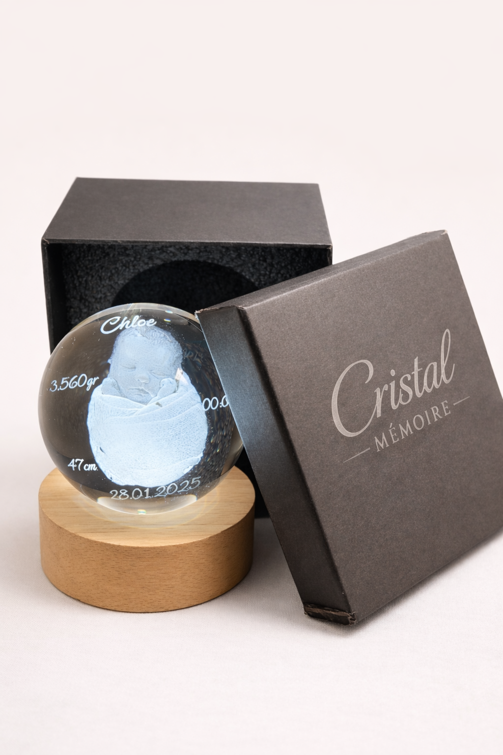 Cristal Luz da Lua - 8 cm