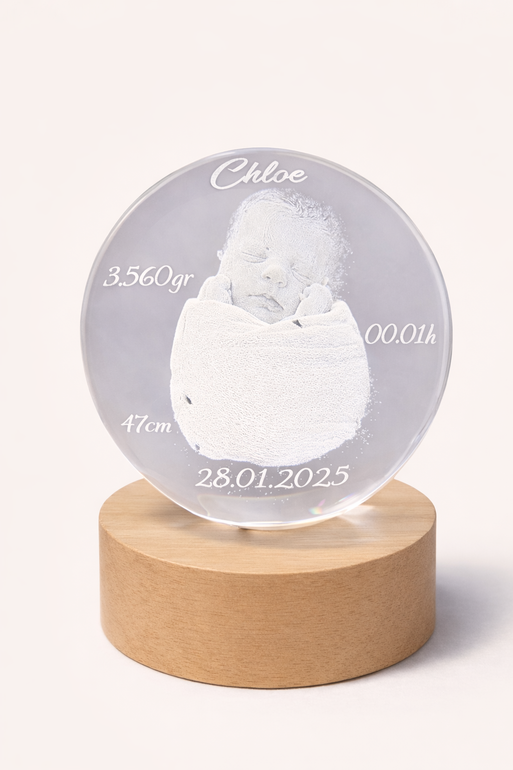 Cristal Luz da Lua - 8 cm