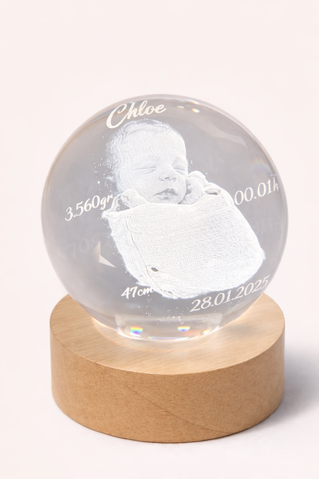 Cristal Luz da Lua - 8 cm