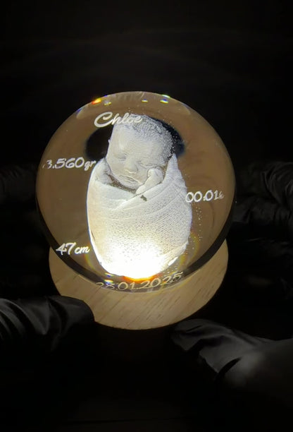 Cristal Luz da Lua - 8 cm