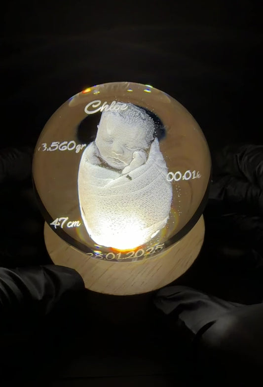 Cristal Clair de Lune - 8 cm