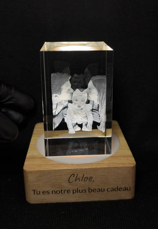 Diamant Éternel - 5x5x8cm